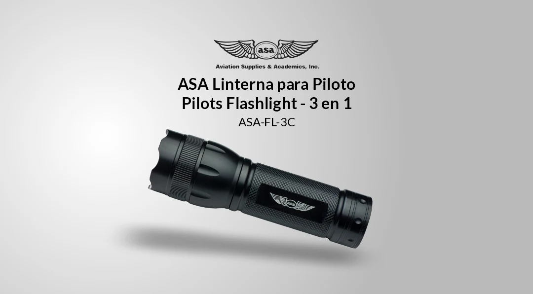 ASA Linterna para Piloto - Pilots Flashlight 3en1